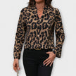 Blusa casual leopardo feminino