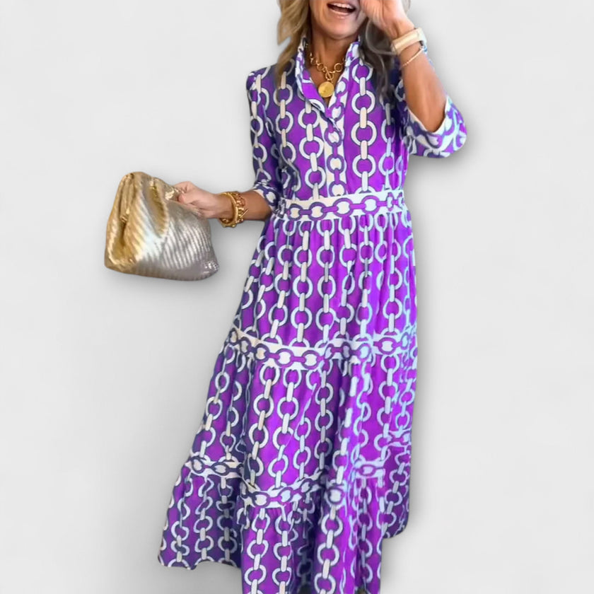 Vestido Midi com Correntes feminino