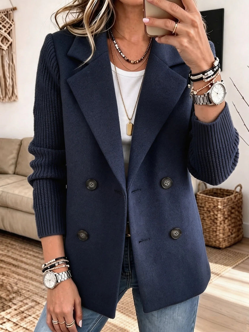 Blazer Clara com Mangas em Malha