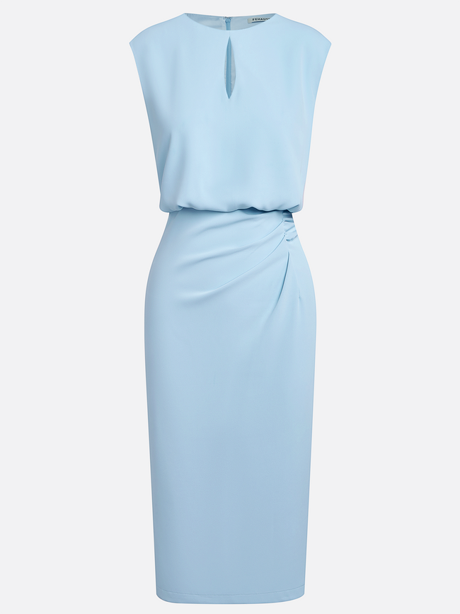 Helena | Vestido Midi Drapeado de Elegância Intemporal