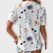 Blusa com decote em V feminino