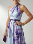 Vestido maxi Amiel floral leve