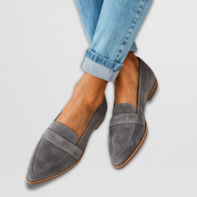 Lilou – Mocassins de camurça macia para mulher