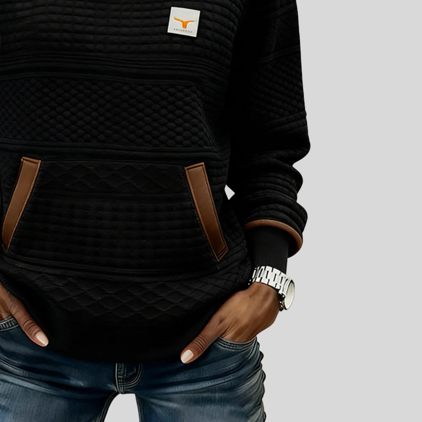 Noelle — Camisola de gola redonda em blocos de cor