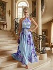 Vestido maxi Amiel floral leve