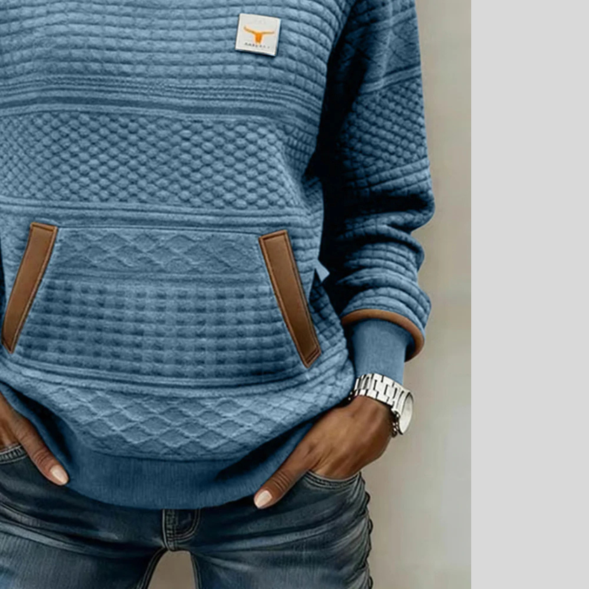 Noelle — Camisola de gola redonda em blocos de cor