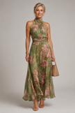 Iara | Vestido Floral Halter