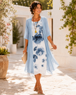 Melina | Conjunto Floral em Camadas