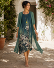 Melina | Conjunto Floral em Camadas