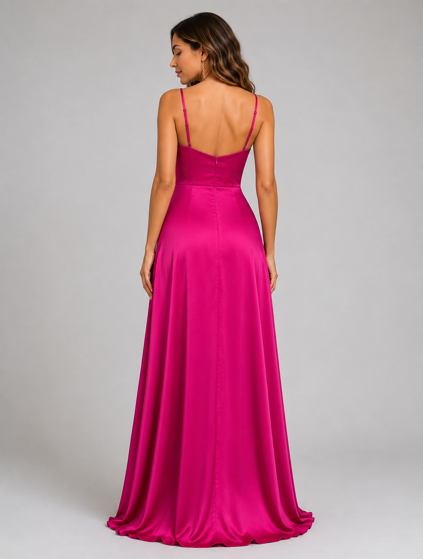 Isadora | Vestido Longo com Folhos
