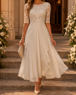 Mirela | Vestido Midi de Renda