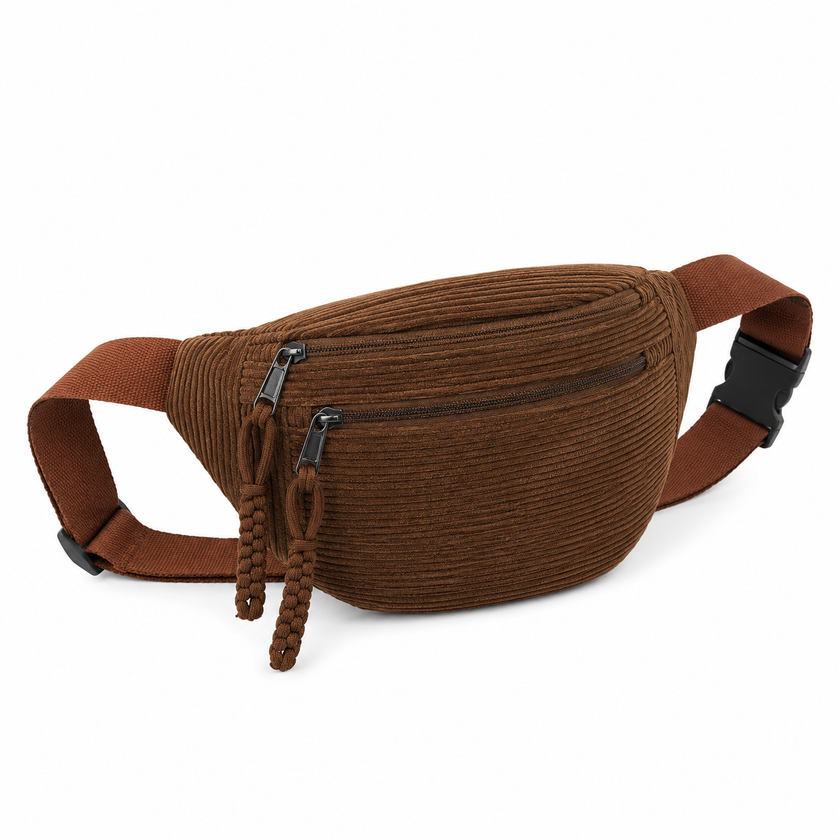 Petra | Bolsa de Ombro em Veludo Cotelê