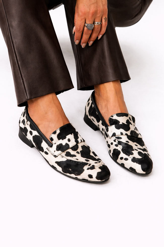 Darcy - Mocassim com Tira Frontal e Padrão Malhado