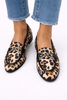 Geneva - Mocassim de Leopardo com Fivela de Strass e Vivo