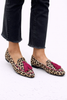 Rosalie - Mocassim de Leopardo com Bico Redondo e Borla