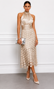 Vestido midi Céline de cerimónia elegante