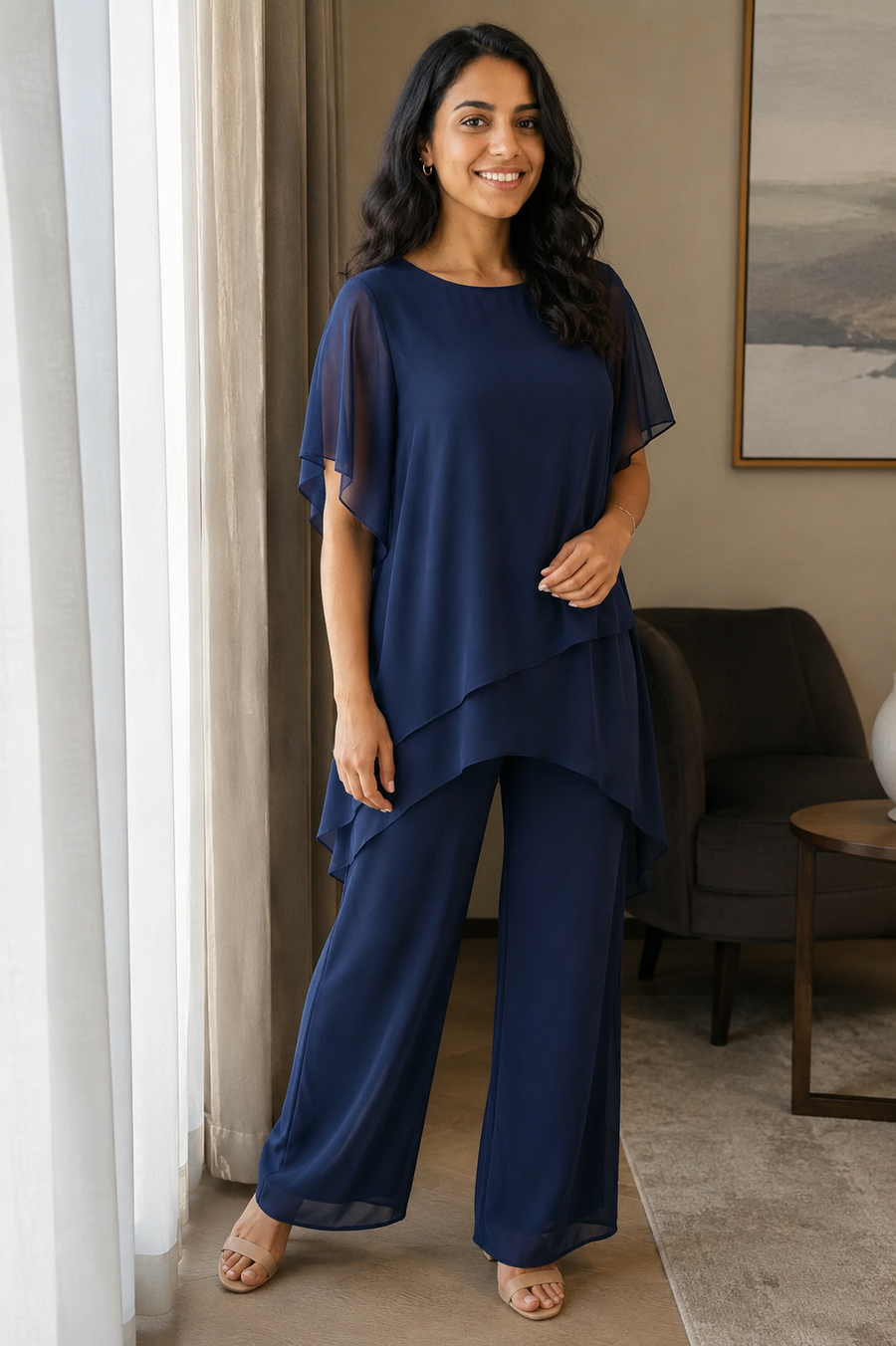Cliente PortoChic com vestido de cerimónia