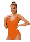 Maiô Feminino Modelador – Decote em V com Drapê Afinador