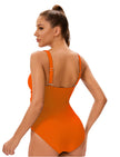 Maiô Feminino Modelador – Decote em V com Drapê Afinador