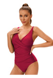 Maiô Feminino Modelador – Decote em V com Drapê Afinador