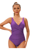 Maiô Feminino Modelador – Decote em V com Drapê Afinador