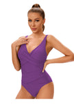 Maiô Feminino Modelador – Decote em V com Drapê Afinador