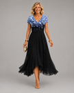 Amélia | Vestido Longo com Detalhes Florais