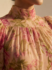 Matilde | Vestido Maxi Floral de Gola Alta