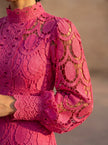 Constança | Vestido Midi Rendado para Cerimónia