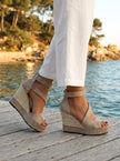Heloísa – Sandálias de cunha em estilo espadrille