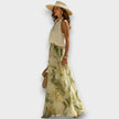Conjunto Fluido Impresso Lírio Elegante