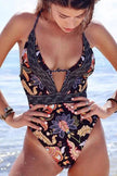 Maiô com Estampa Boho e Decote em V