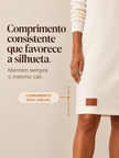 Aurora | Vestido de Malha com Gola Drapeada