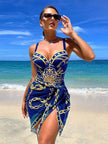 Maiô Feminino – Conjunto com Pareô Elegante