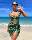 Maiô Feminino – Conjunto com Pareô Elegante
