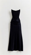 Vestido comprido com corpete feminino