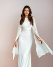 Vestido Longo de Cetim feminino