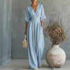 Bianca | Vestido Maxi Envolvente de Caimento Fluido