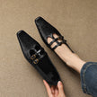 Ceyla | Sapatos planos Mary Jane de dupla alça com perfurações