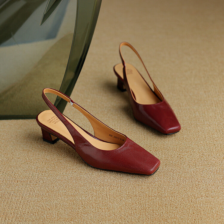 Ersa | Sapatos de salto em couro verdadeiro
