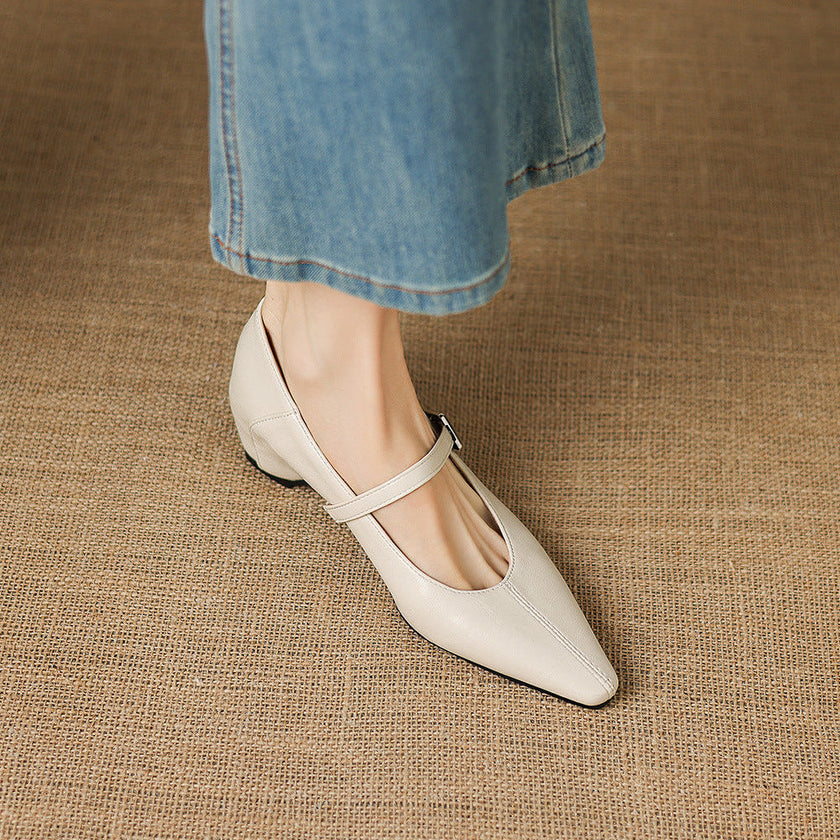 Tamsin | Ballerina Mary Jane com Ponta Fina