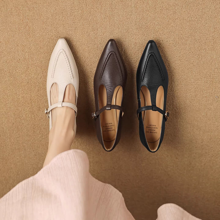 Tirea | Sapatos de salto em couro verdadeiro