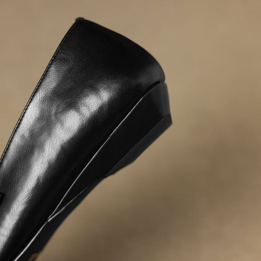 Ceyla | Sapatos planos Mary Jane de dupla alça com perfurações