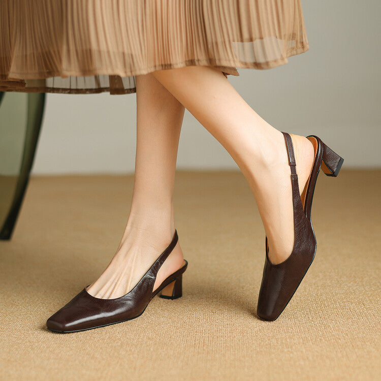 Ersa | Sapatos de salto em couro verdadeiro