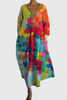 Vestido Fluido com Estampa feminino