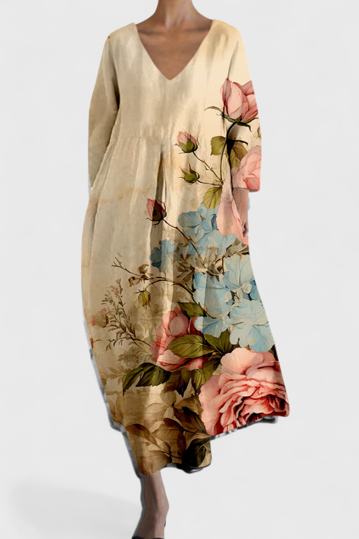 Vestido Fluido com Estampa feminino