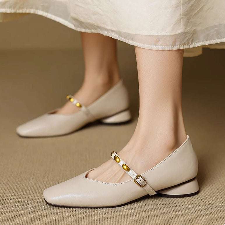 Zyra | Ballerinas em Couro Verdadeiro
