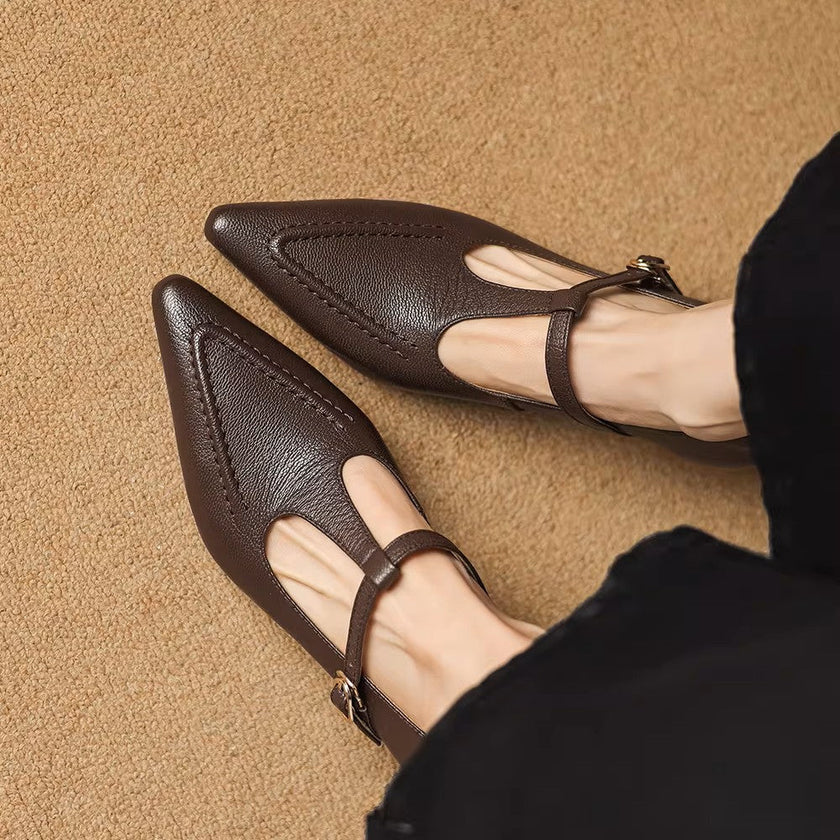 Tirea | Sapatos de salto em couro verdadeiro