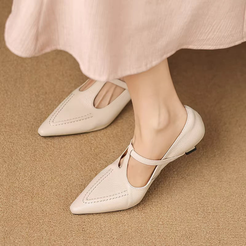 Tirea | Sapatos de salto em couro verdadeiro