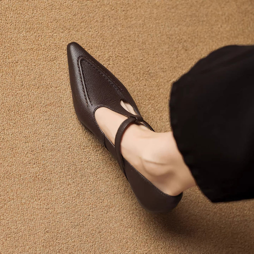 Tirea | Sapatos de salto em couro verdadeiro